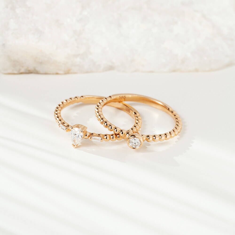 Loren Diamond Rose Gold Ring