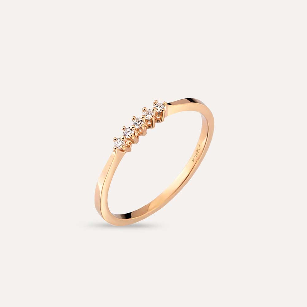 Lina Diamond Rose Gold Ring