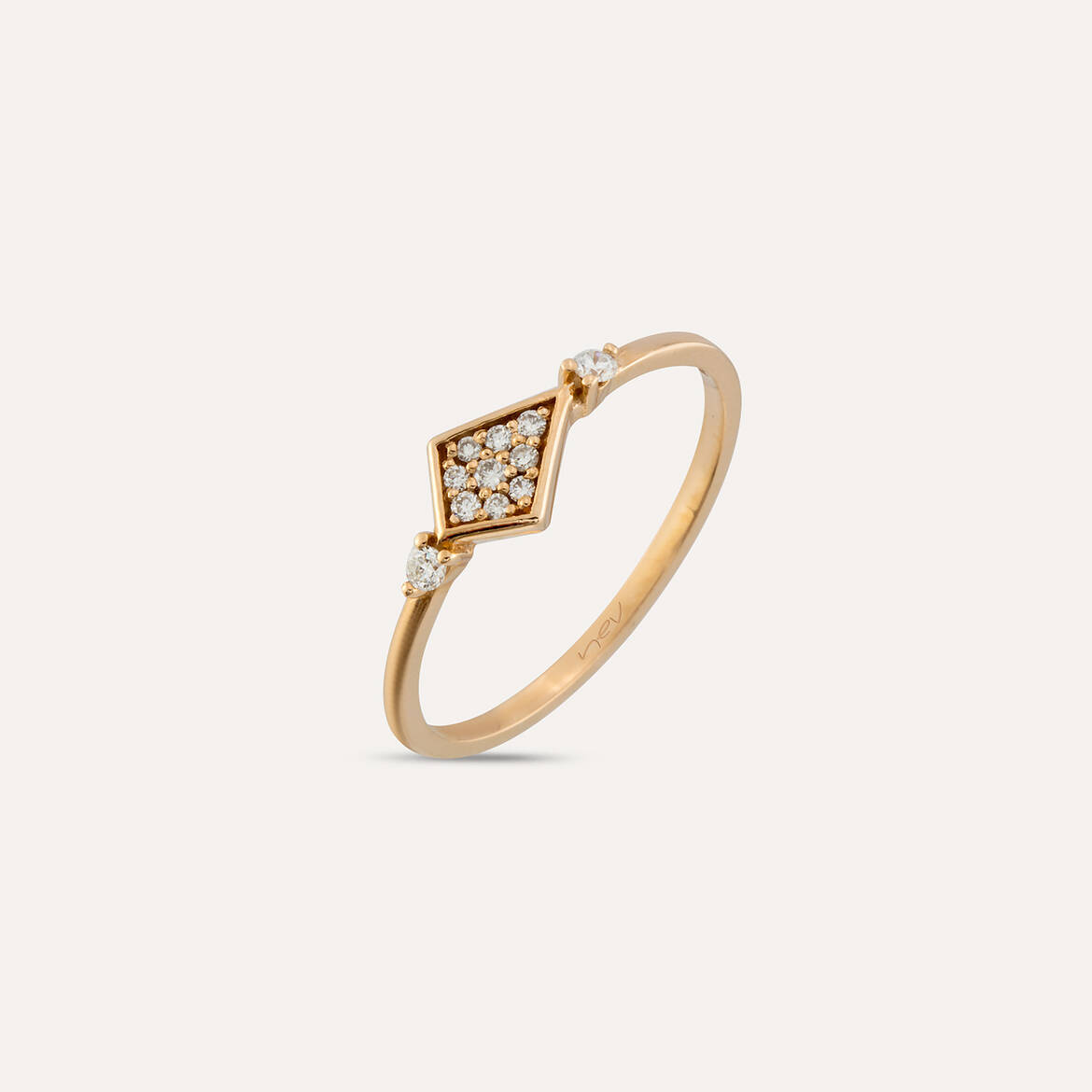 Petite Diamond Rose Gold Ring
