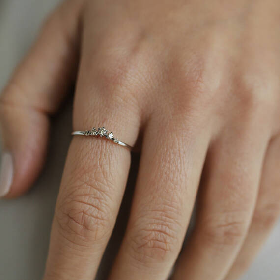 Beloved Brown Diamond White Gold Ring - 2