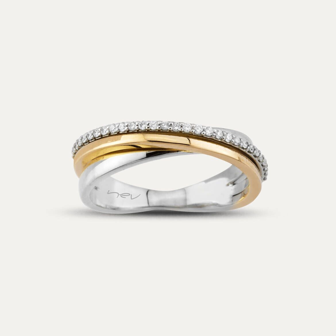 0.13 CT Diamond Spiral Ring