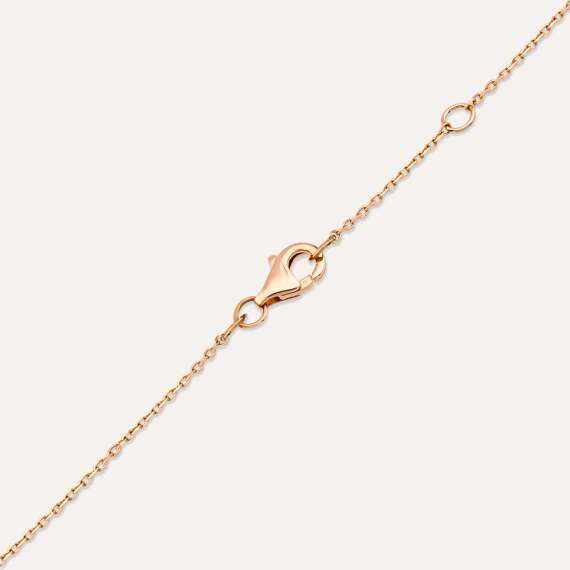 0.25 CT Diamond Rose Gold Sphere Pendant - 4