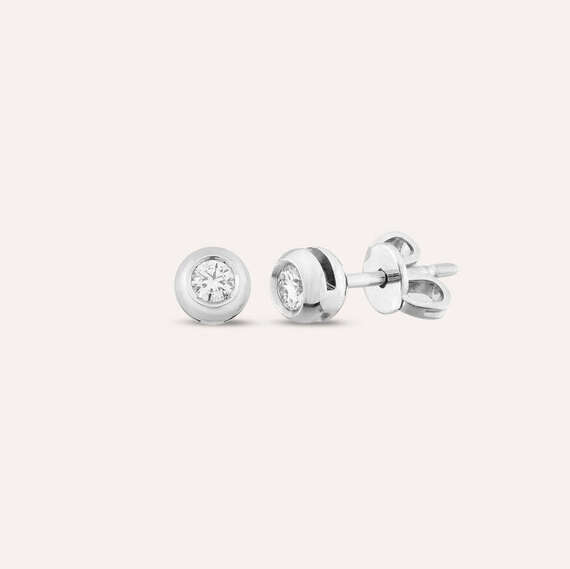 0.25 CT Diamond Solitaire Earring - 1