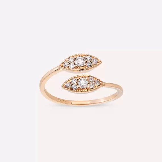 0.29 CT Diamond Rose Gold Ring - 1