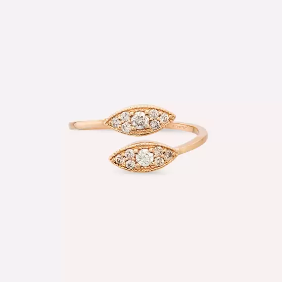 0.29 CT Diamond Rose Gold Ring - 4