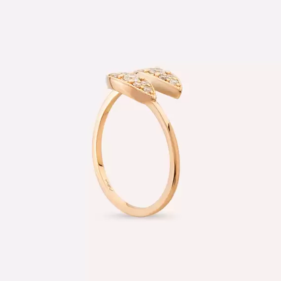 0.29 CT Diamond Rose Gold Ring - 5