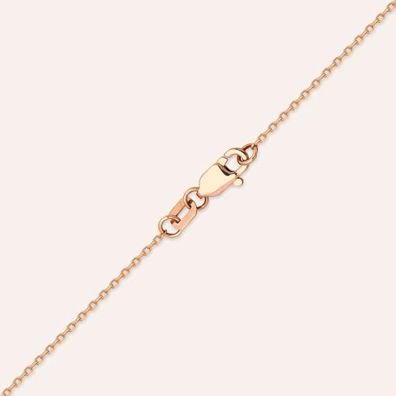 0.33 CT Diamond Rose Gold Necklace - 6
