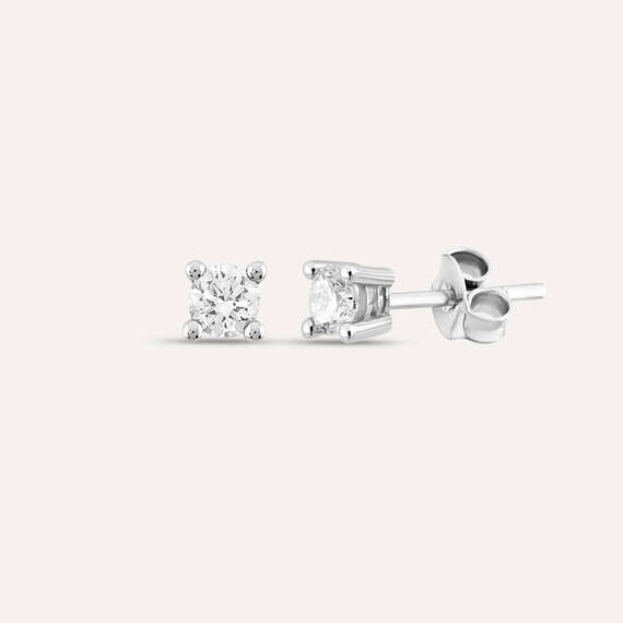 0.37 CT Diamond Solitaire Earring - 1