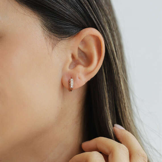 0.46 CT Diamond Rose Gold Earring - 2