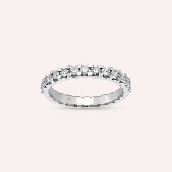 0.50 CT Diamond White Gold Eternity Ring - 1