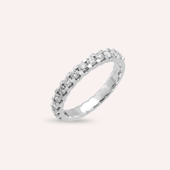 0.50 CT Diamond White Gold Eternity Ring - 3