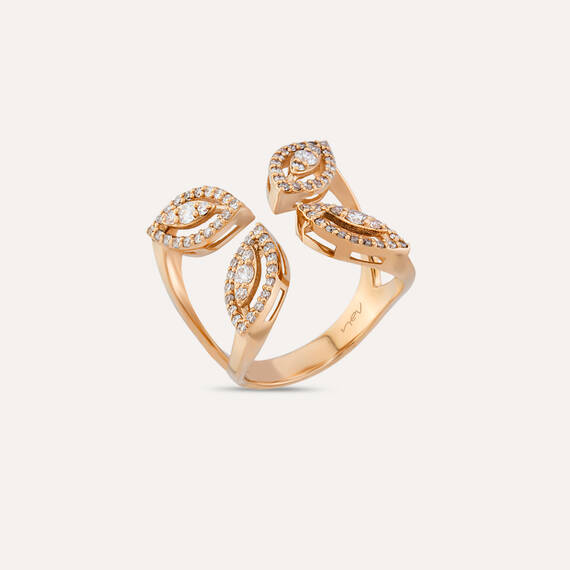 Merida 0.65 CT Diamond Rose Gold Ring - 1