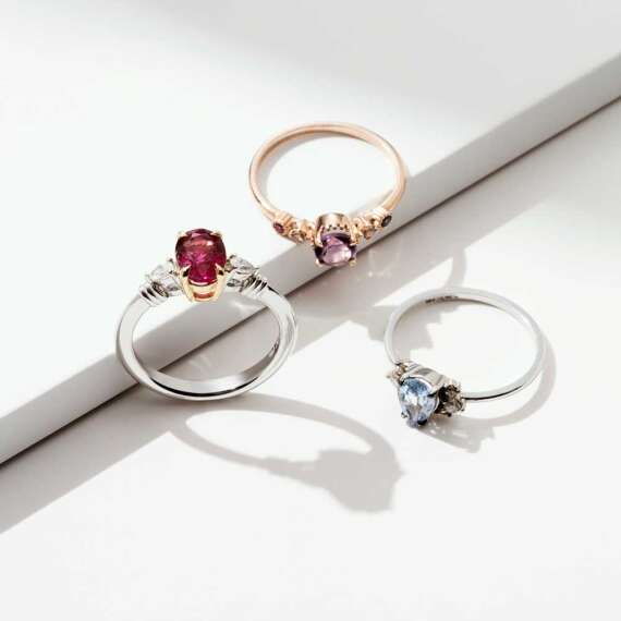 0.57 CT Amethyst, Aquamarine, Sapphire and Ruby Ring - 4