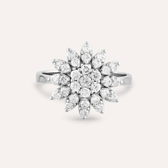 Fleur 0.75 CT Diamond Ring - 3