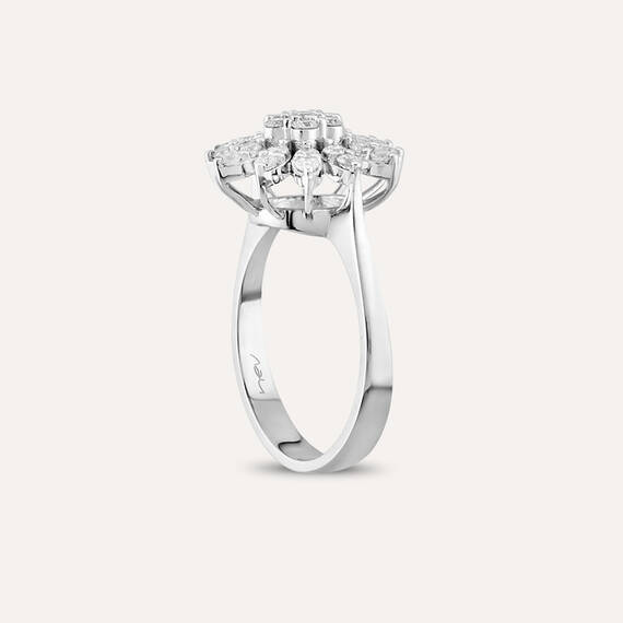 Fleur 0.75 CT Diamond Ring - 4