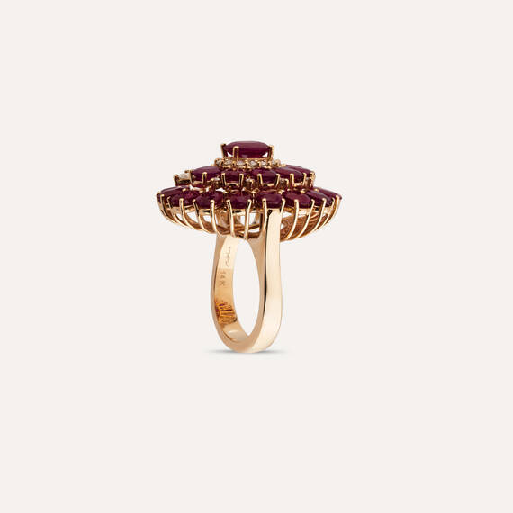 10.49 CT Ruby and Diamond Ring - 6