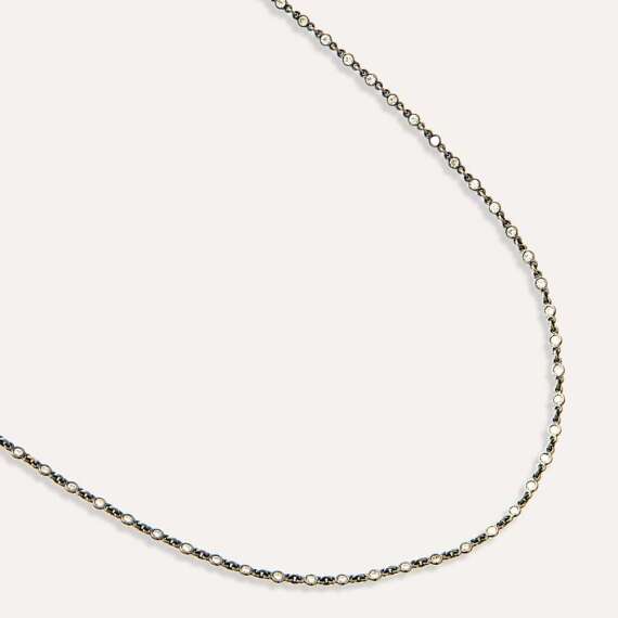 1.05 CT Rose Cut Diamond Necklace - 3