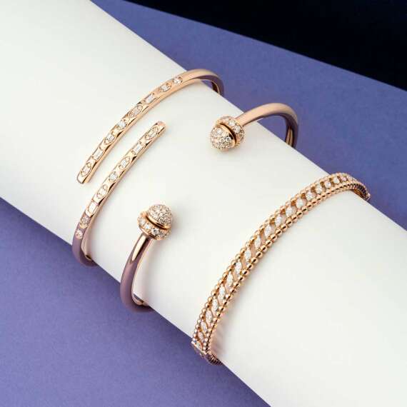 1.10 CT Diamond Rose Gold Bracelet - 5