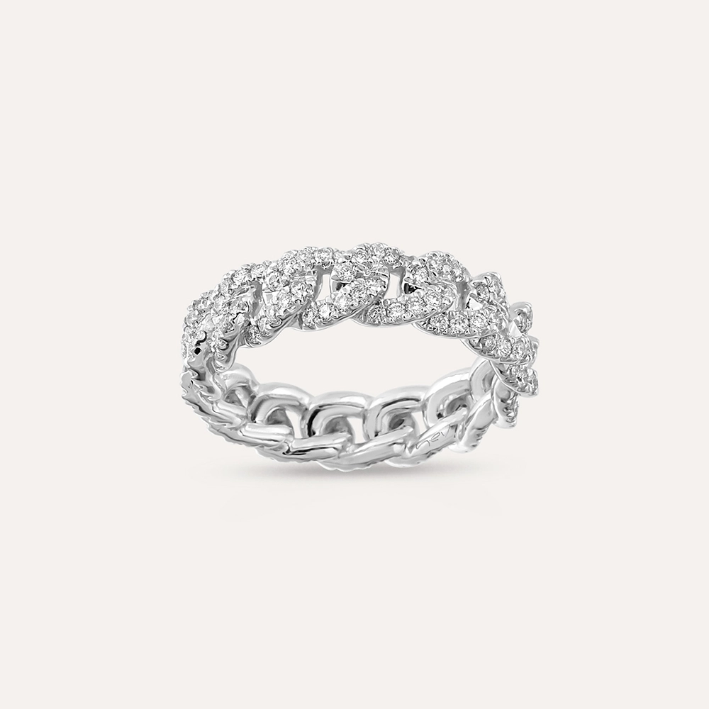1.24 CT Diamond White Gold Eternity Ring - 1