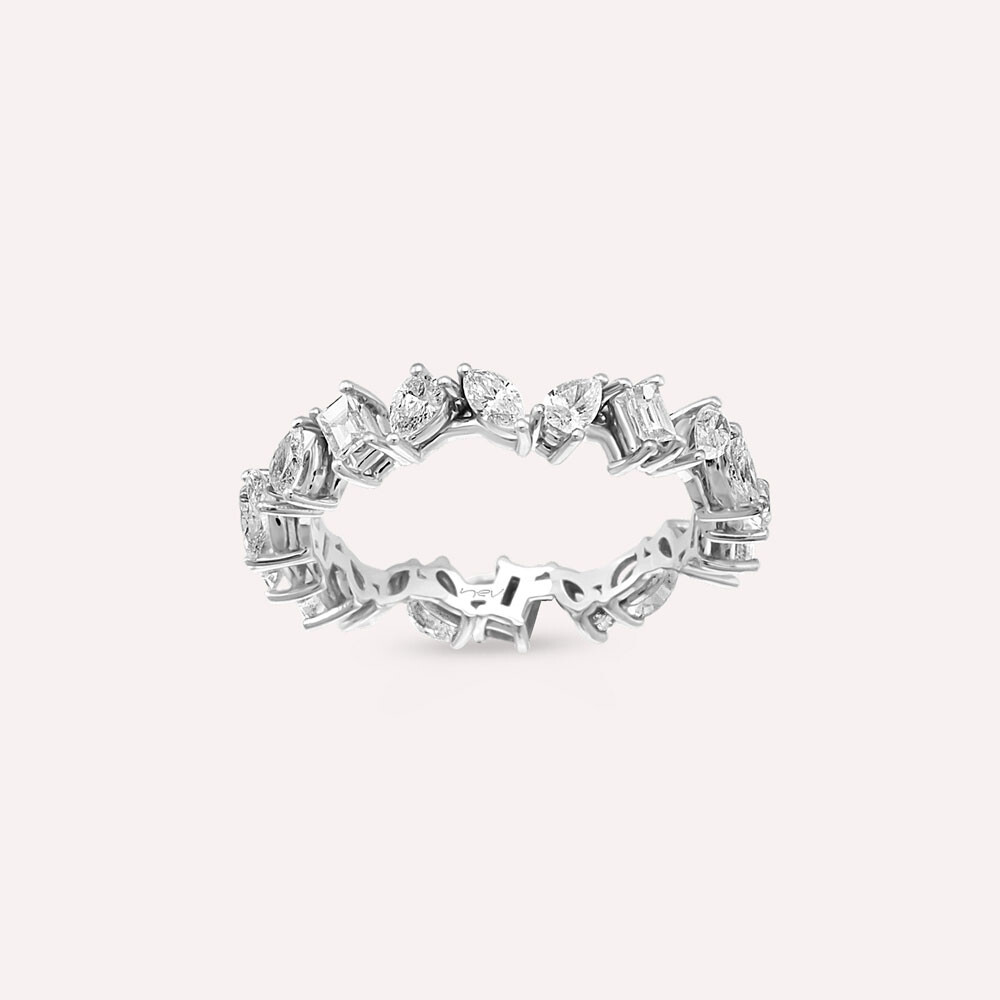 1.30 CT Pear and Marquise Cut Diamond Eternity Ring
