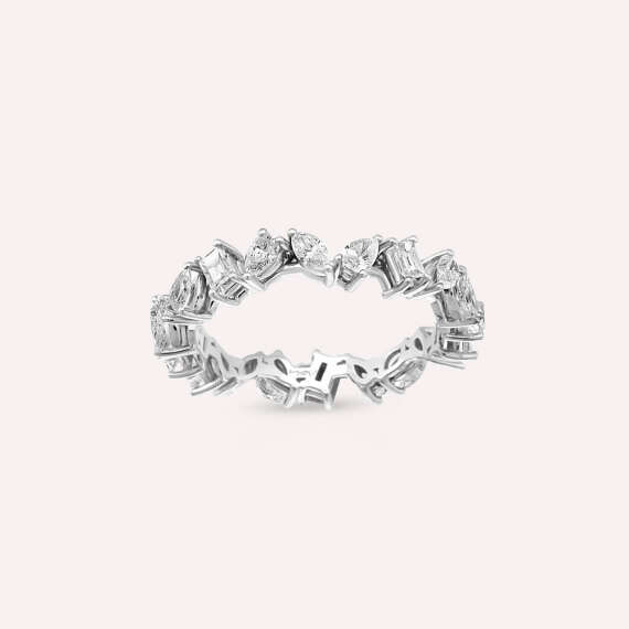 1.30 CT Pear and Marquise Cut Diamond Eternity Ring - 3