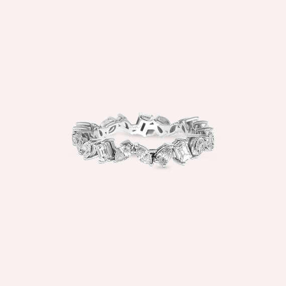 1.30 CT Pear and Marquise Cut Diamond Eternity Ring - 6