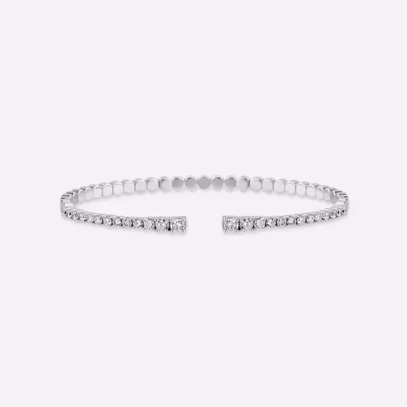 1.33 CT Diamond White Gold Bracelet - 1