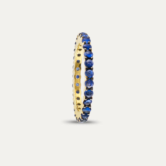 1.47 CT Sapphire Eternity Ring - 4