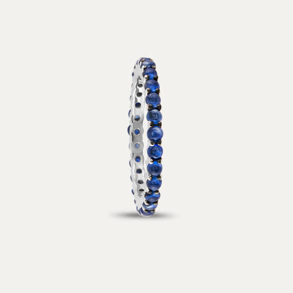 1.87 CT Sapphire Eternity Ring - 8