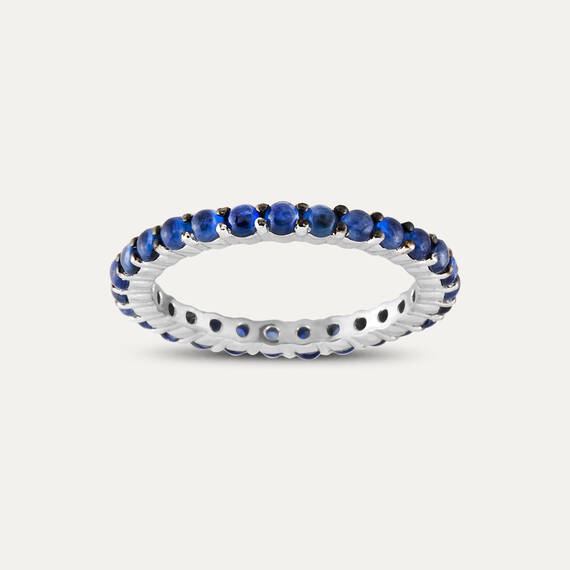 1.87 CT Sapphire Eternity Ring - 2