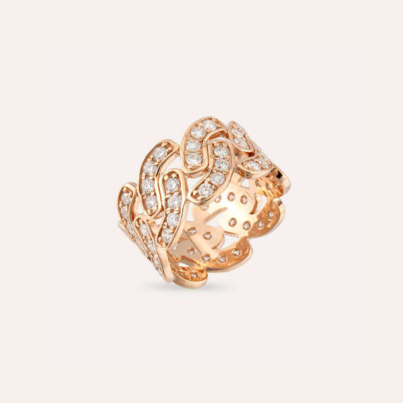 1.95 CT Diamond Rose Gold Ring - 3
