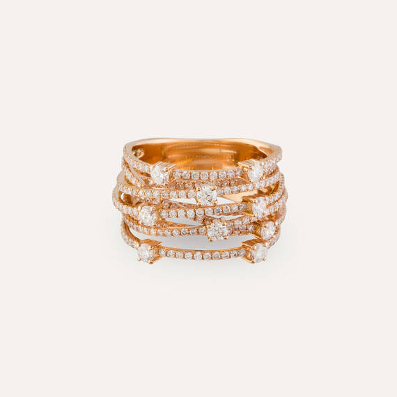 1.96 CT Diamond Rose Gold Ring - 4