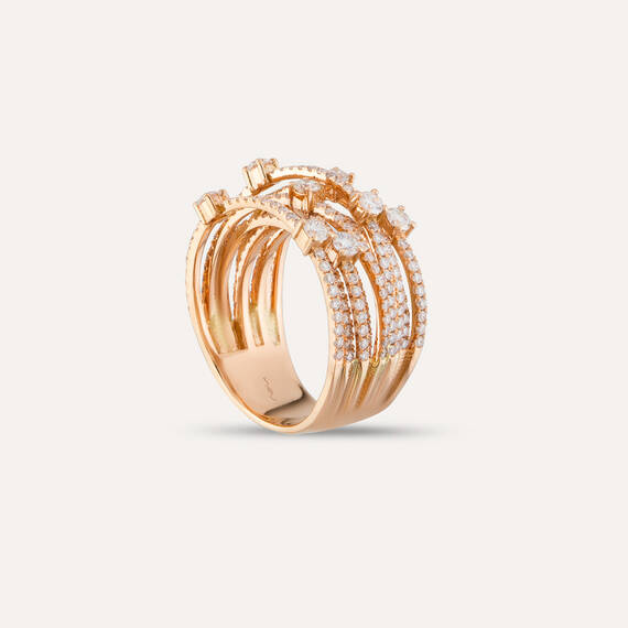 1.96 CT Diamond Rose Gold Ring - 3