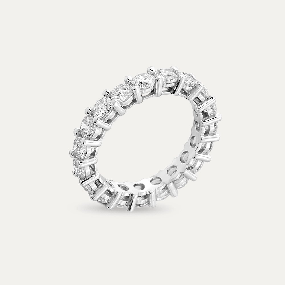 2.29 CT Diamond White Gold Eternity Ring - 2
