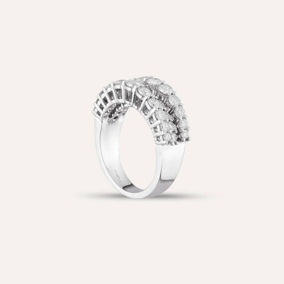  2.39 CT Sequenced Diamond Half Eternity Ring - 3