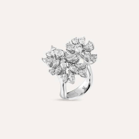 Poeme 3.78 CT Pear Cut and Marquise Cut Diamond Ring - 3