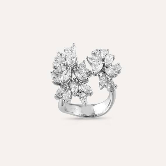 Poeme 3.78 CT Pear Cut and Marquise Cut Diamond Ring - 1