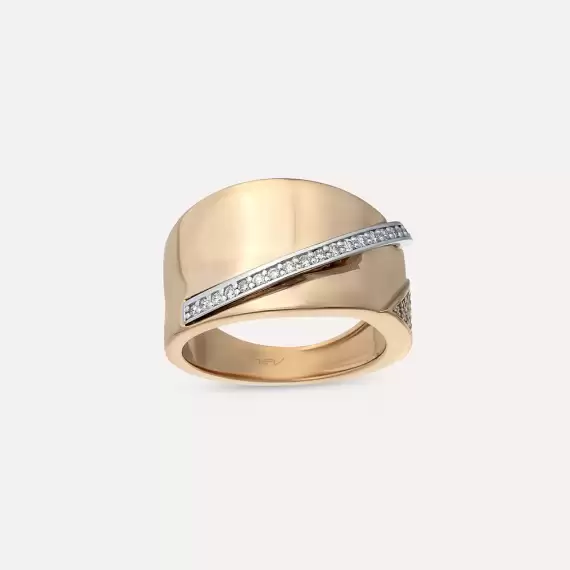 Affascianante 0.29 CT Diamond Rose Gold Ring - 2
