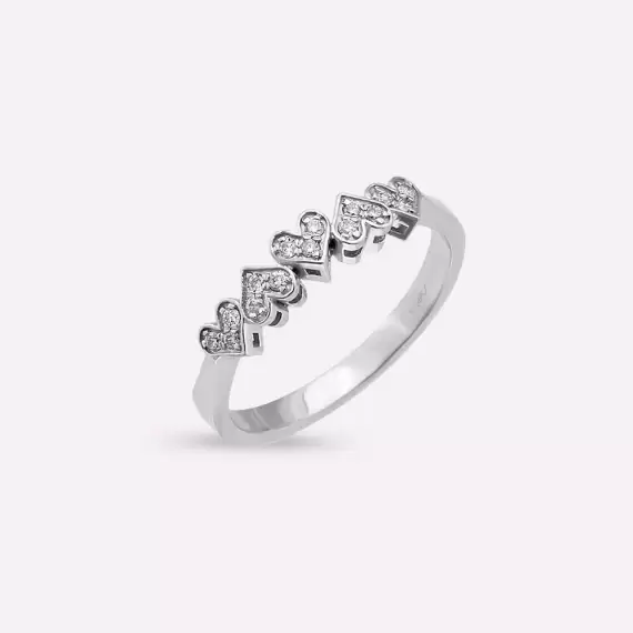 Amour 0.11 CT Diamond White Gold Ring - 3