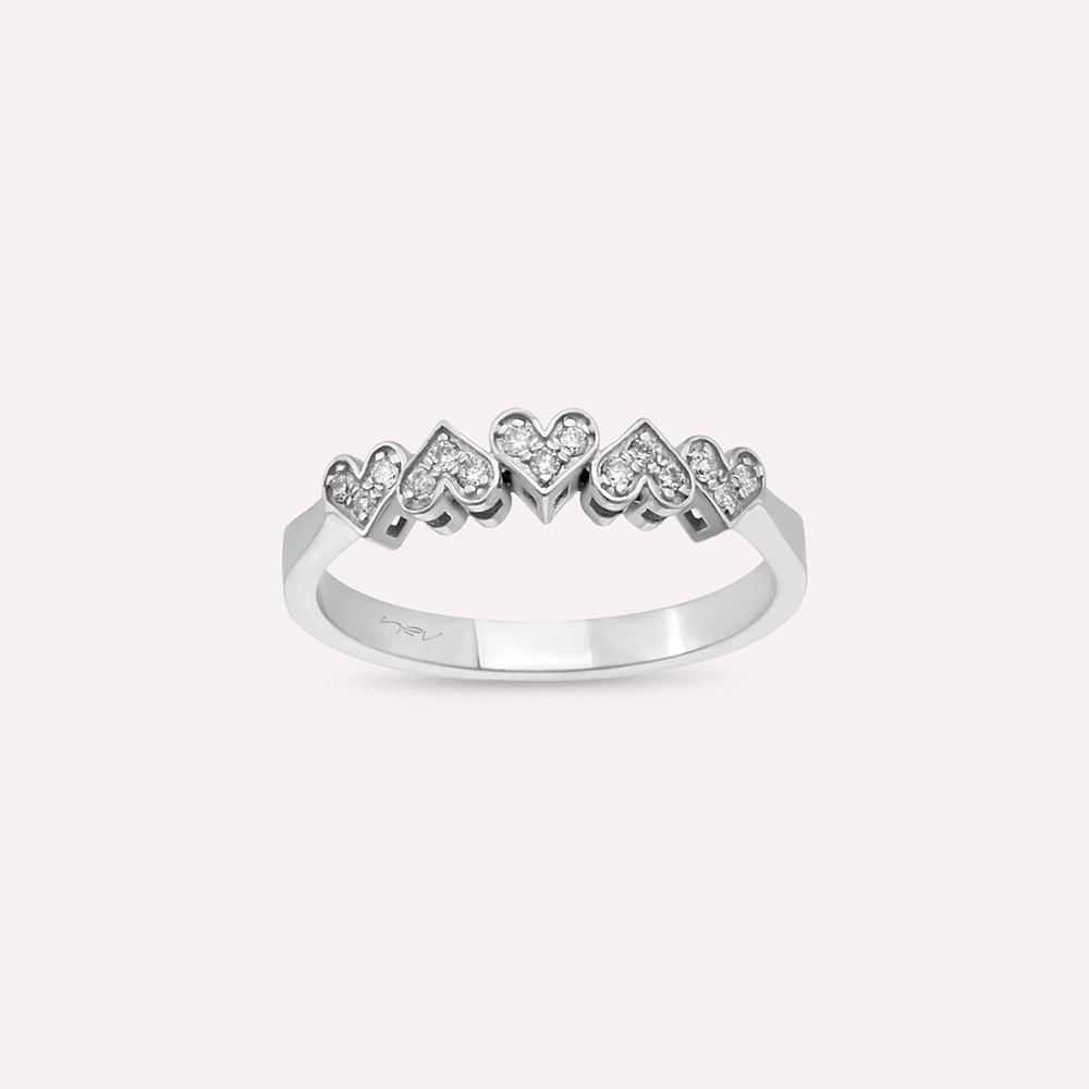 Amour 0.11 CT Diamond White Gold Ring - 1