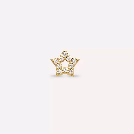 Asteria Diamond Yellow Gold Piercing - 6