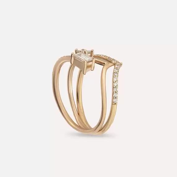 Auriga Diamond Rose Gold Ring - 7