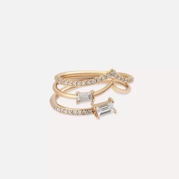 Auriga Diamond Rose Gold Ring - 6