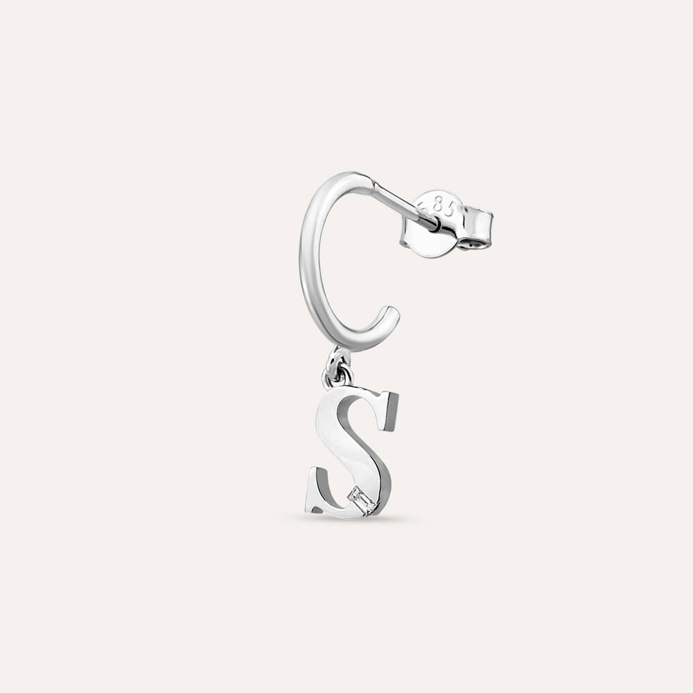 Alphabet Stud Earrings Initial Letter Earring Studs Women Girls Jewelries  1Pair | eBay