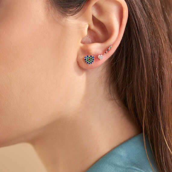 Beeline Colourful Rose Gold Single Earring - 2