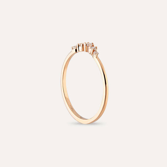 Beloved 0.11 CT Diamond Rose Gold Ring - 3