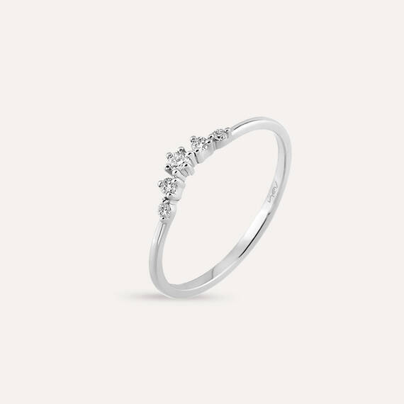 Beloved 0.10 CT Diamond White Gold Ring - 1