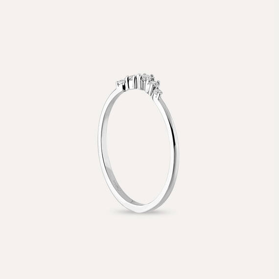 Beloved 0.10 CT Diamond White Gold Ring - 4
