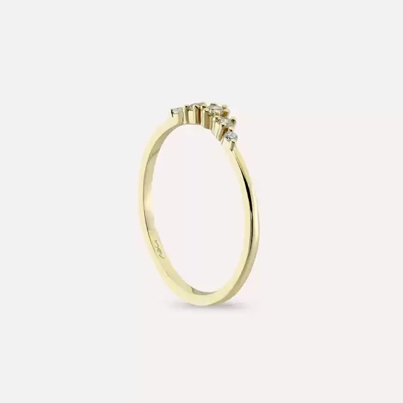 Beloved Diamond Yellow Gold Ring - 5