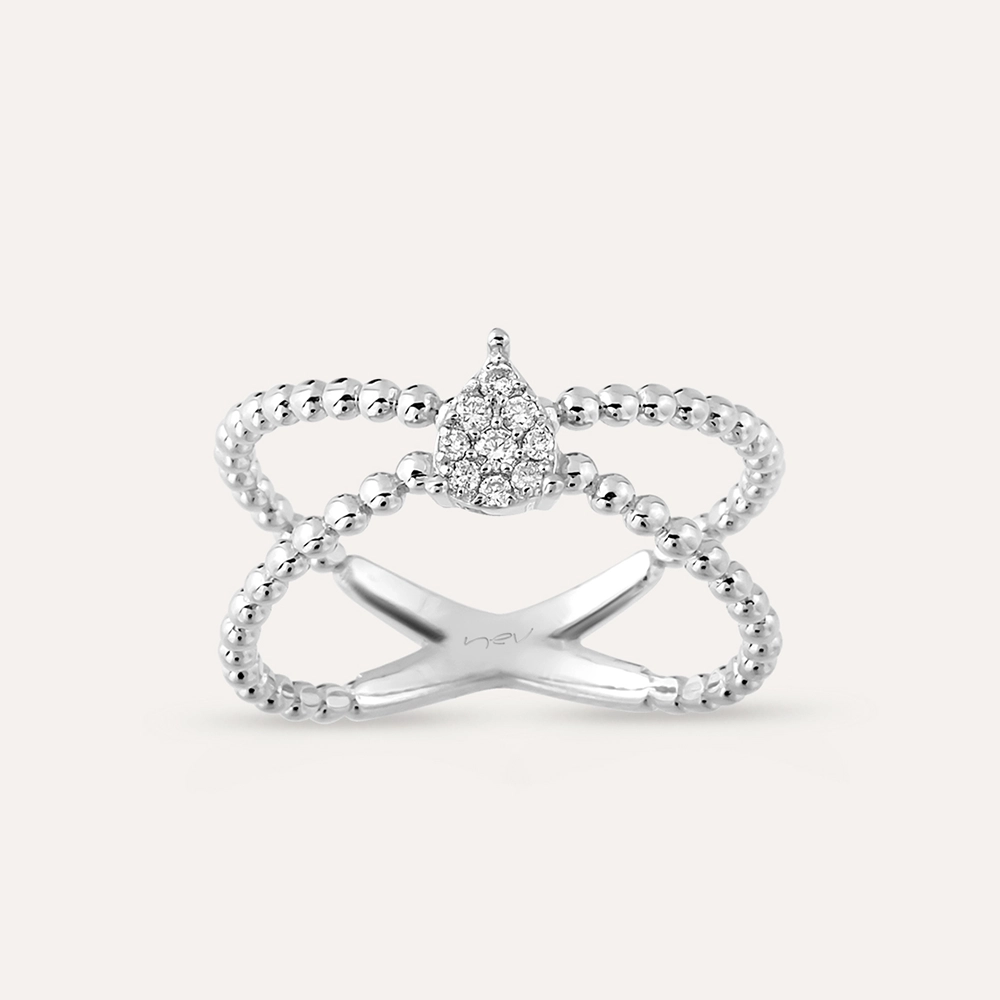 Bias Diamond White Gold Ring - 1